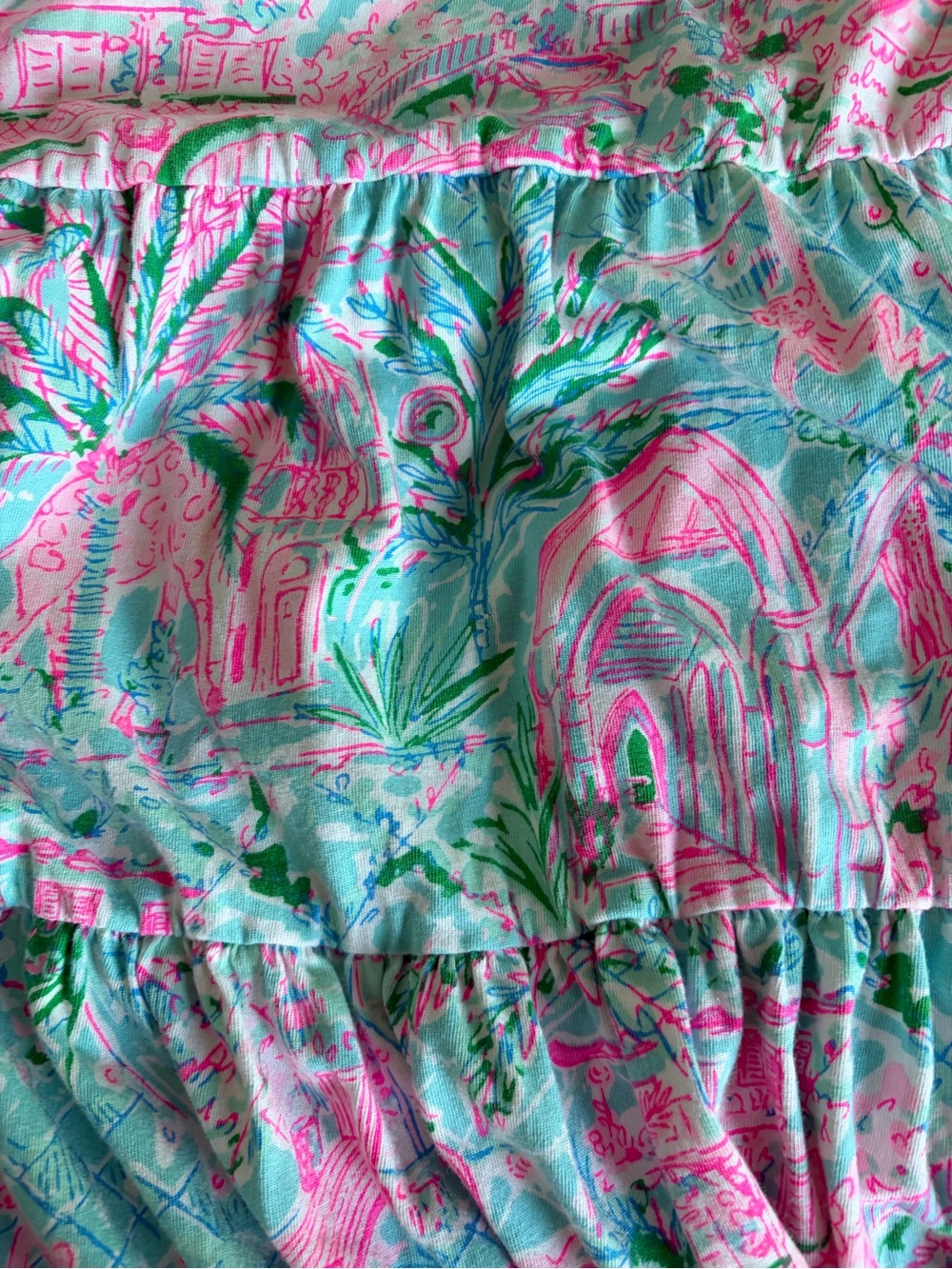 **Hole** Lilly Pulitzer Pink and Mint Green Mini Dress - Picture 3 of 4